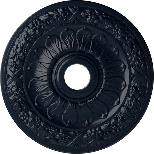 Ekena Millwork Swindon Ceiling Medallion (Fits Canopies up to 6 1/8"), 24"OD x 4"ID x 1 1/2"P, Midnight Dream CM24SWMDF - main
